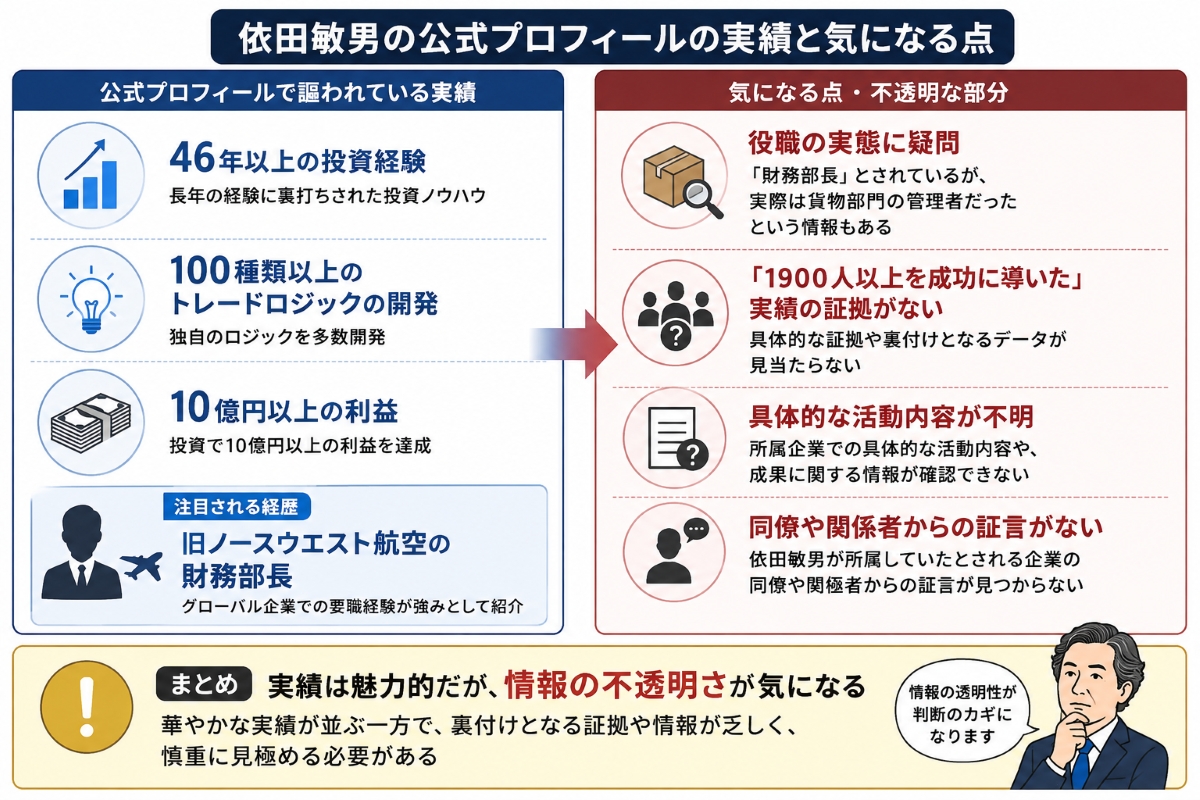 依田敏男のプロフィール
