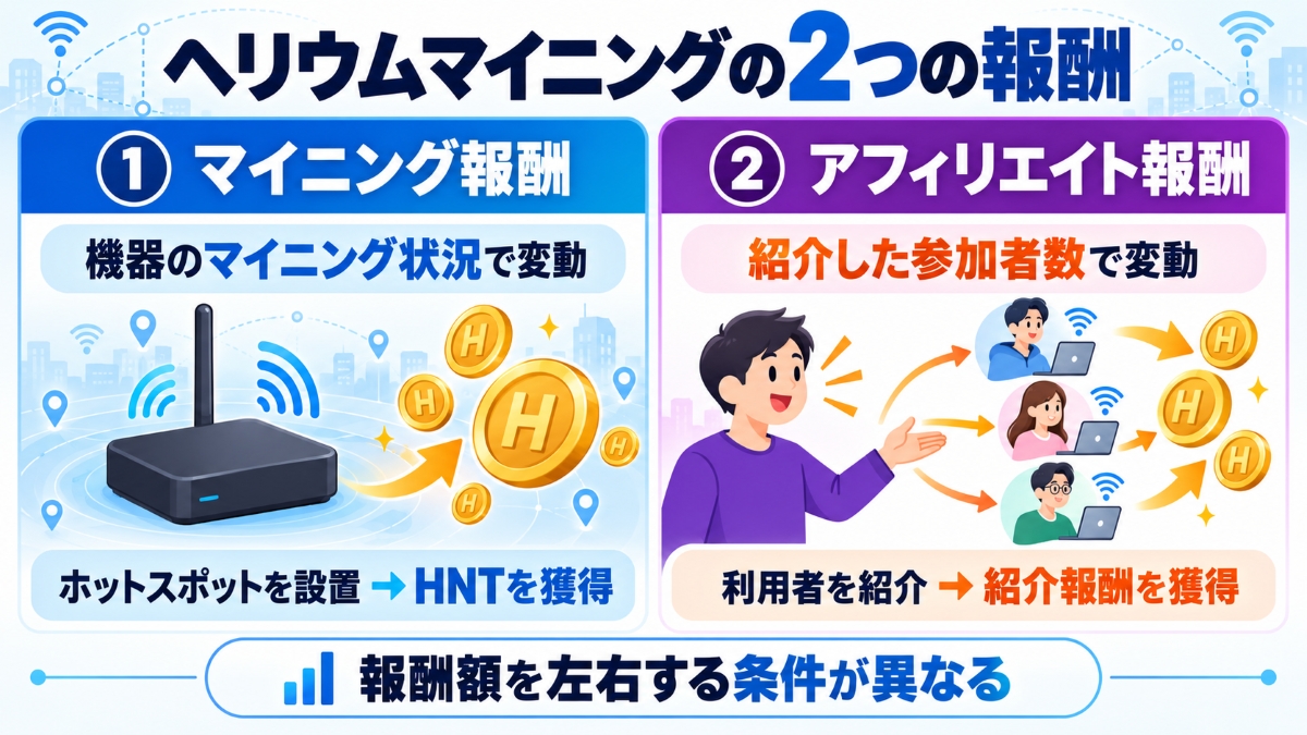 ヘリウムマイニングの報酬体系