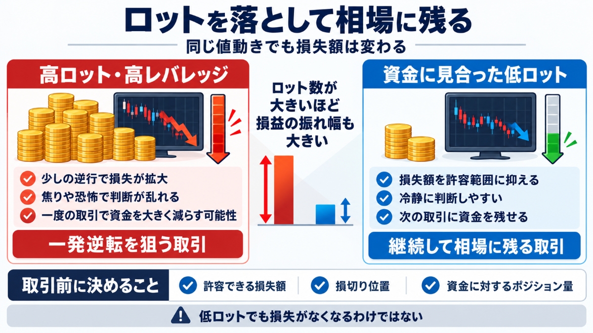 ユーちぇる監督のFX手法｜低ロットで取引