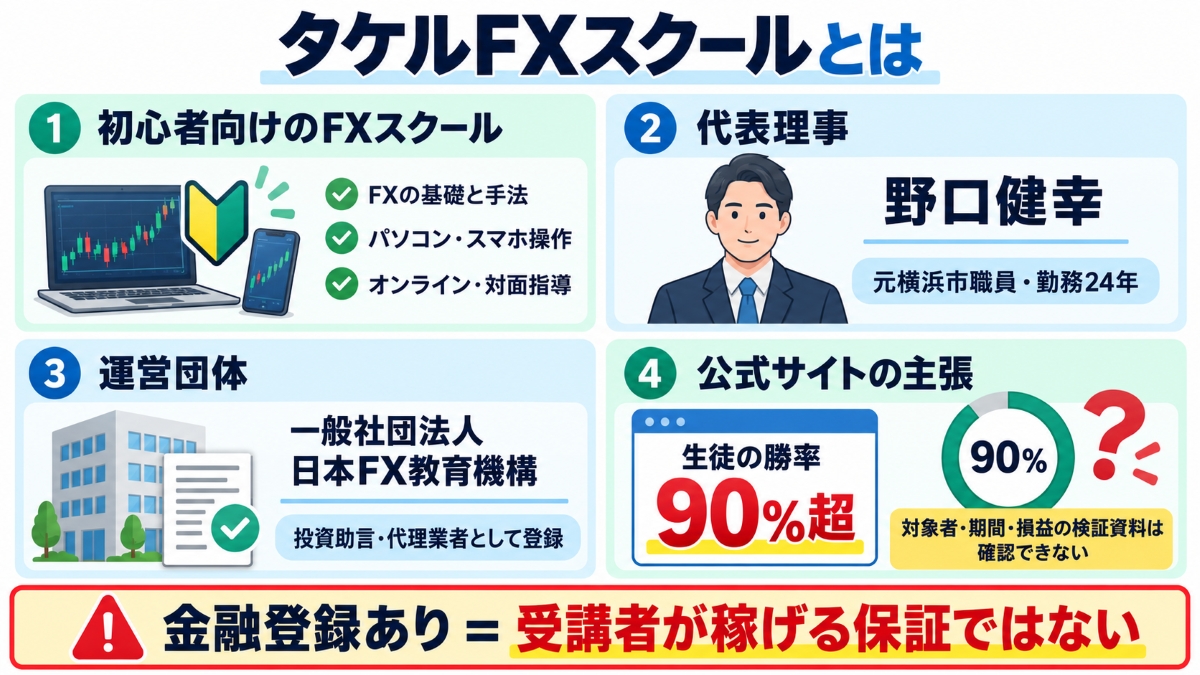 タケルFXスクールの概要