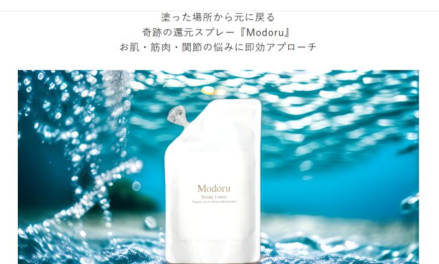 NINE SENSE株式会社の新商品「Modoru」