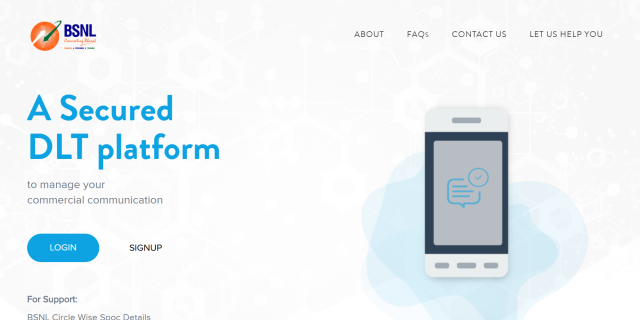 「BSNL」公式サイト