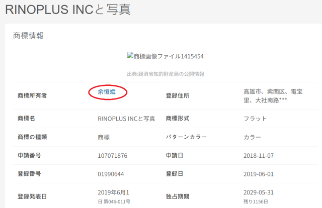 リノプラス代表の情報