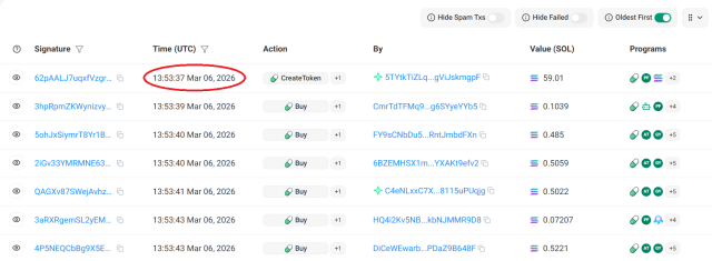 ゆっていコインのブロックチェーン記録